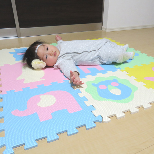 パズルマット ジョイントマット 動物 9枚入り 厚み1cm フロアマット プレイマット ジョイント クッションマット Eva 赤ちゃん ベの通販はau Pay マーケット リビングート