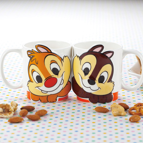 マグカップ ペア チップ デール Love セット 磁器 食器 キャラクター 食洗機対応 コップ 電子レンジ対応 マグ カップ 大人 子供 洋食の通販はau Pay マーケット リビングート