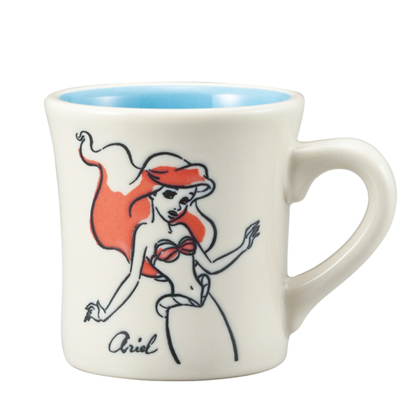 マグカップ 270ml アリエル コップ マグ 磁器 日本製 キャラクター 食器 食洗機対応 電子レンジ対応 プリンセス ディズニー の通販はau Pay マーケット リビングート