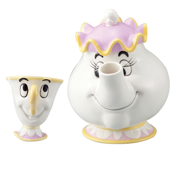 ティーポット カップ セット 美女と野獣 急須 陶器 食器 キャラクター 食洗機対応 コップ 電子レンジ対応 ポット婦人 チップ ティーセの通販はau Pay マーケット リビングート