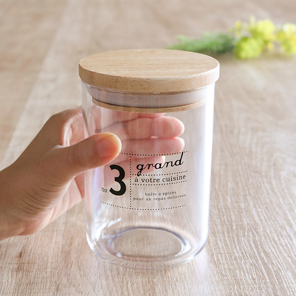 保存容器 Grand キャニスター L 650ml キャニスター 密閉容器 調味料容器 プラスチック製保存容器 密閉 木蓋 蓋付き 調味料入れ 調味の通販はau Pay マーケット リビングート