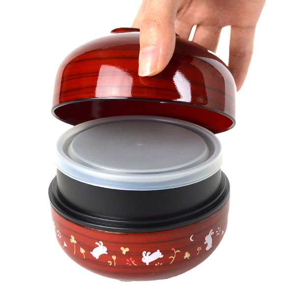 お弁当箱 2段 日本製 椀々弁当 お椀付き 500ml （ ランチボックス 二段弁当箱 電子レンジ対応 食洗機対応 HAKOYA スープカップ付き コップ付き コンパクト カップランチ ） 
