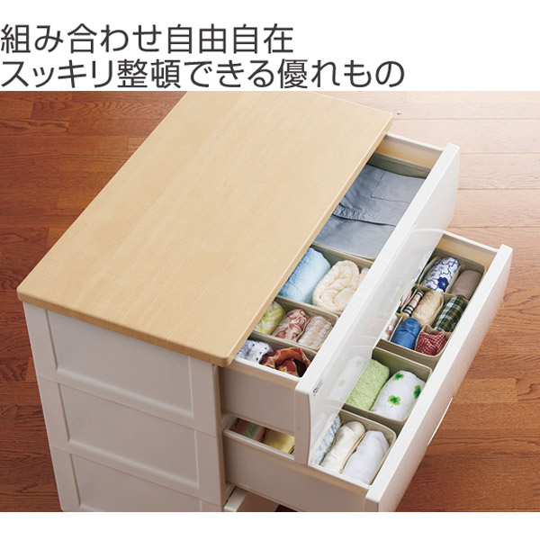 仕切りケース プロフィックス せいとんボックス Ll 幅30cm 仕切り付 18マス アイボリー チェスト用 引き出し 収納ケース 仕切の通販はau Pay マーケット リビングート