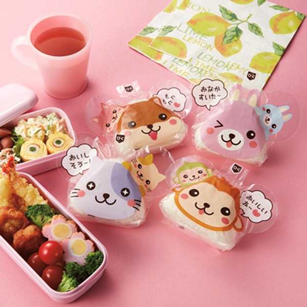 おにぎりフィルム おにぎりシート なかよしおやこ 12枚入り お弁当グッズ キャラ弁 子供用 おにぎりラップ 使い捨て 動物 の通販はau Pay マーケット リビングート