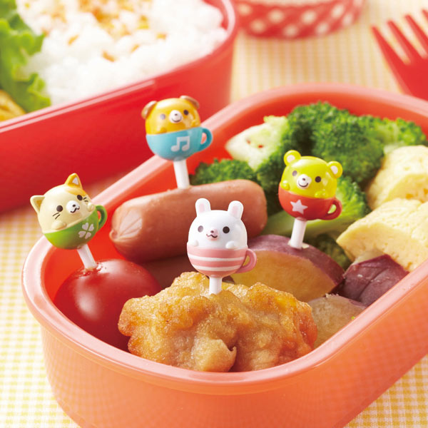 ピック ティーカップアニマルピック 8本入 お弁当グッズ キャラ弁 お弁当ピック ピックス 子供用 デコ弁 アニマル の通販はau Pay マーケット リビングート
