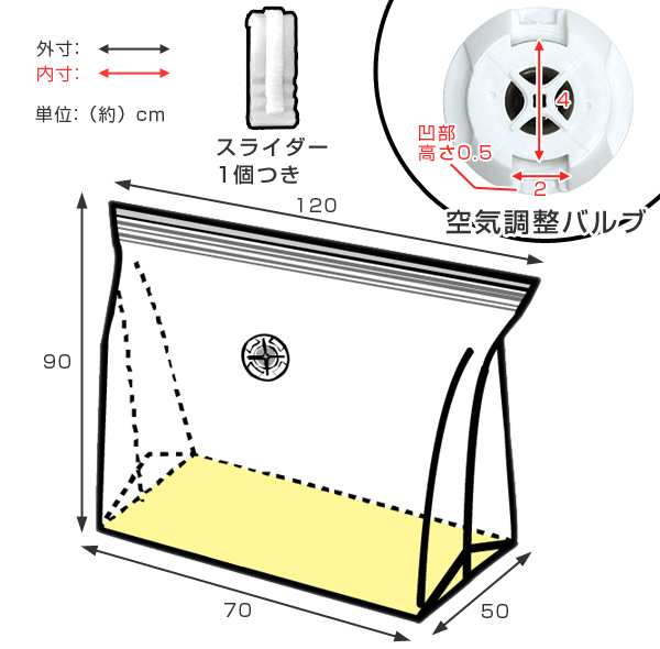 圧縮袋 ふとん 羽毛布団 幅70 奥行50 高さ90cm 収納袋 圧縮袋 布団収納 収納 羽毛布団収納 クローゼット収納 羽毛布団用 圧縮パの通販はau Pay マーケット リビングート