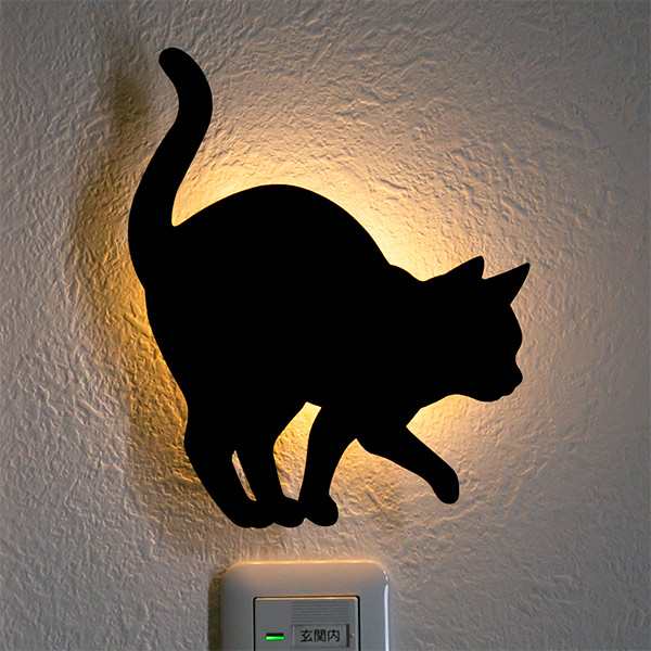 LEDライト Thats Light！ CAT WALL LIGHT うずうず （ 足元灯 LED 猫