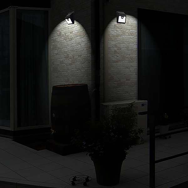 MAXSA 43341 モーションセンサー 防水 屋内/屋外 ワイヤレス LED 