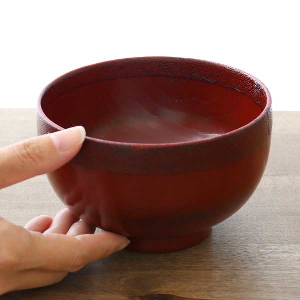 どんぶり 木製 500ml 布張り丼 漆 丼 天然木 食器 （ 汁椀 お椀