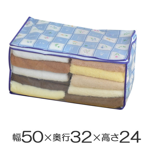 衣類収納袋 幅50 奥行32 高さ24cm ビオラ 透明窓付き 衣類整理袋 花柄 透明窓付き 収納袋 収納 衣類収納 衣類収納ケース 押入の通販はau Pay マーケット リビングート