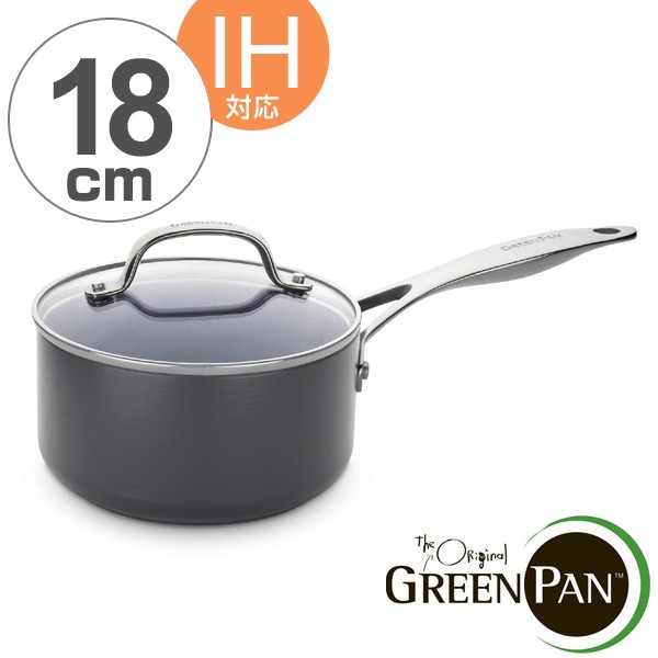 Green Pan グリーンパン 片手鍋 ガラス蓋付き ソースパン 18cm ヴェニスプロ Ih対応 送料無料 ガス火対応 ミルクパン 小鍋 アの通販はau Pay マーケット リビングート