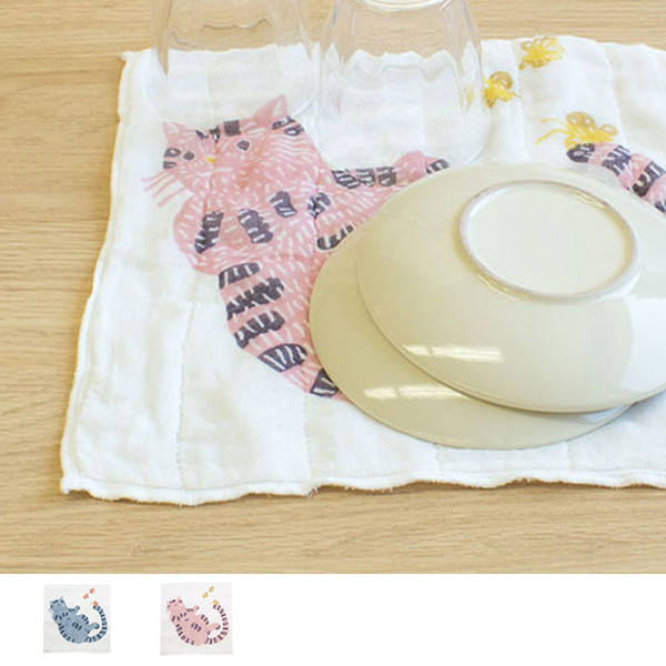 ふきん Kata Kata 七衣ふきん ネコ 日本製 布巾 フキン 台拭き むす美 蚊帳生地 綿 布きん 手ぬぐい キッチンタオル 食器拭き 皿拭き の通販はau Pay マーケット リビングート