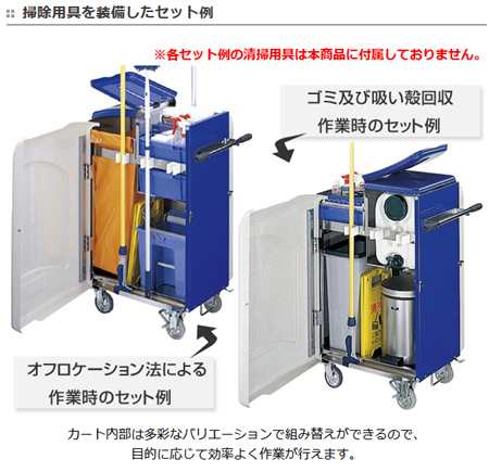 清掃用カート カバー付 ライナーカートマルチ60 送料無料 業務用 カート 台車 運搬 収納 掃除用具 プロテック の通販はau Pay マーケット リビングート