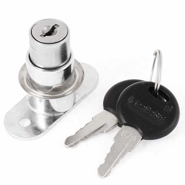 uxcell カムロック シリンダー錠 メタル製 家具 キャビネット シルバートーン 4mm径 再入荷 日用品・文房具・手芸用品 uxcell 面付きシリンダー錠 引き出しロック メタル メールボックス キャビネット 引き出し