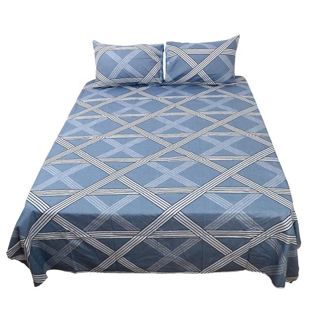 uxcell　ベッドシートピローケース　100％コット　ンフィットシート　4点ベッドセット　ツインサイズ＃5　243x205cmの通販は 6,375円