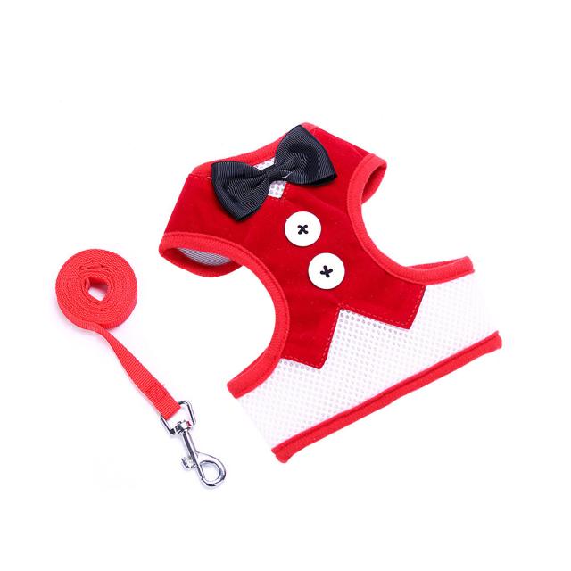 Uxcell 海外出荷 小型犬用ハーネス ペット猫子犬パッド入り ベストハーネスボウタイ 犬のスーツ リーシュ 調整可能 ソフトメッシの通販はau Pay マーケット スリーレックス