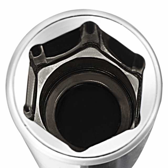 宅送] uxcell ディープソケット レンチソケット 6ポイントソケット 6.35mmドライブ Cr-V 8mm 2枚入り