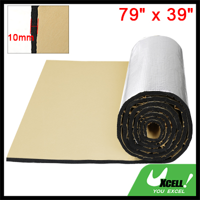 uxcell 断熱マット 車用 熱反射 吸音 遮音防音材料 厚さ10mm 200cm*100cm 13,127円