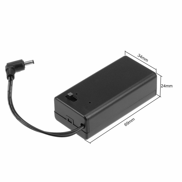 uxcell バッテリーケース 収納ボックス カバー付き DCリード ON/OFFスイッチ 2x9V 18V 5個入りの通販はau PAY マーケット  - スリーレックス