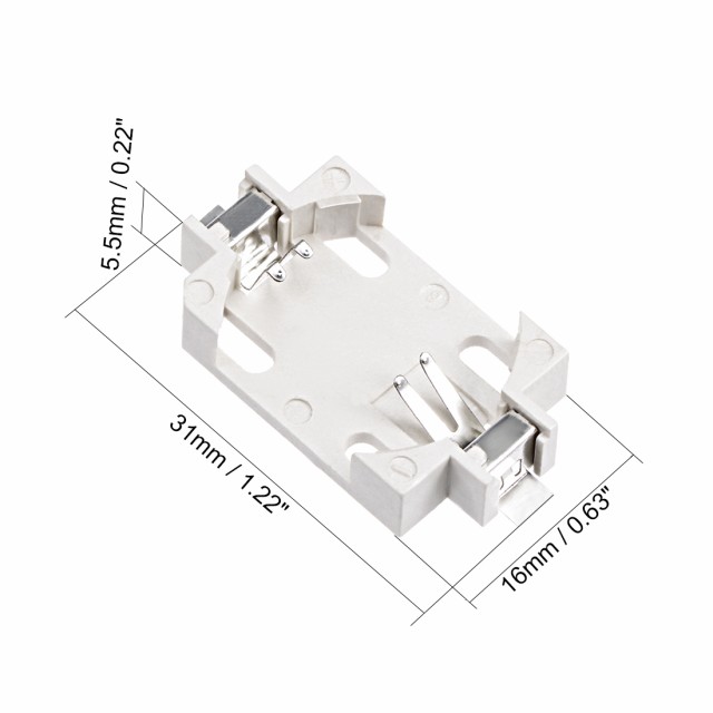 uxcell 海外出荷 CR2032ボタン電池ホルダー ホワイト コインボタン電池ホルダー CR2032 6個入り の通販はau PAY マーケット  - スリーレックス