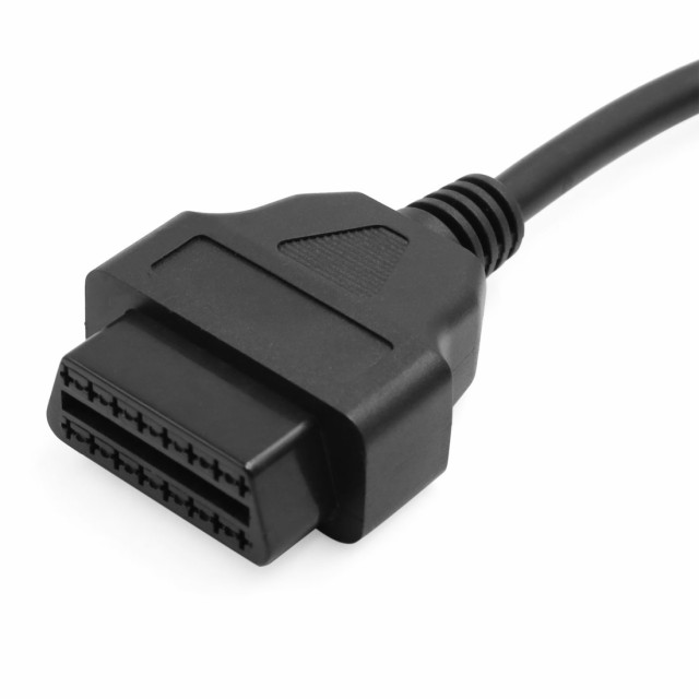 uxcell 診断コネクタケーブル DC 12V 全長30cm 16ピンOBD