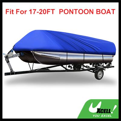 uxcell ボートカバー 210D 防水トレーラブル 角形船用 ブルー 518-610cmの通販は