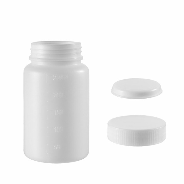 蔵 uxcell 実験用ボトル 研究室用 プラスチック 液体試薬サンプル用 PE 300ml ホワイト 98 x 75mm 2個入り |  bksolar.com.br
