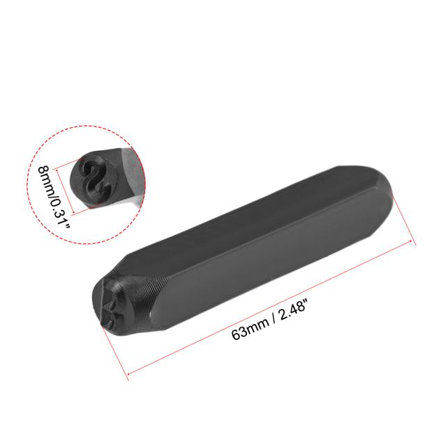 uxcell レターメタルスタンプ 8mm A?Zアルファベット スタンプパンチ 金属パンチレターホルダー 1セット入りの通販は 5,025円