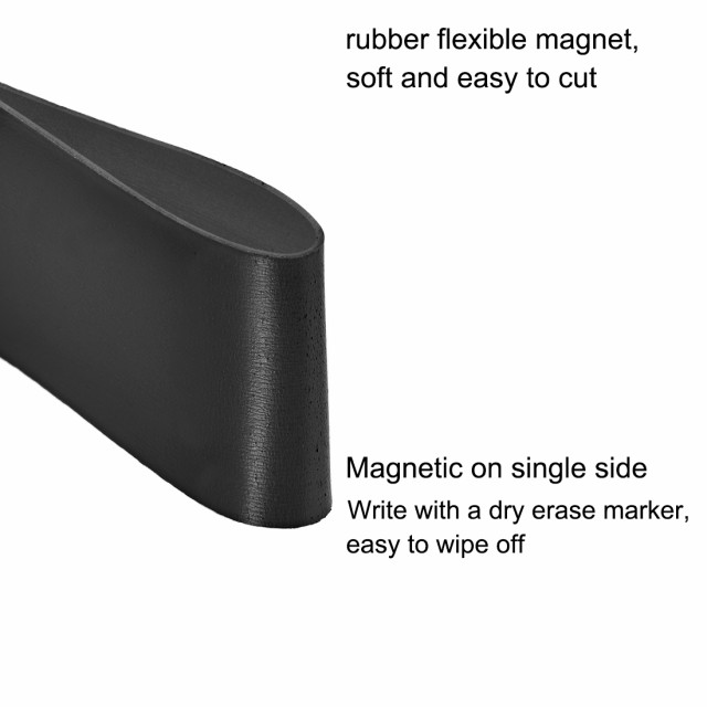 uxcell 磁気ストライプ 工芸品用 12.7mm x 1 M x 1.5mm ブラックの通販はau PAY マーケット - スリーレックス