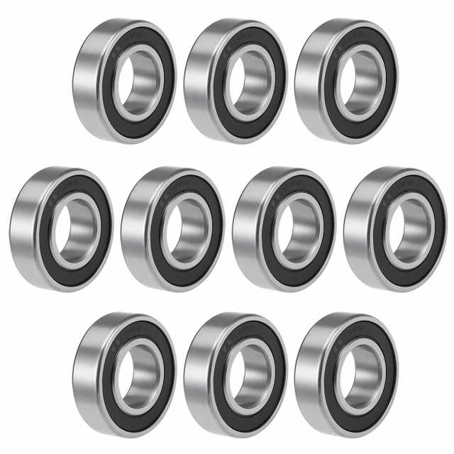 uxcell　深溝玉軸受　シールベアリング　6205-2RS　25x52x15mm　双密封　クロム鋼　P6(ABEC3)　10個入りの通販は