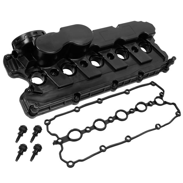 X　AUTOHAUX　エンジンバルブカバー　ボルト　メタル製　ブラック　バルブカバーガスケット　06B103831Jフォルクスワーゲン用ジェッタ2005-2014