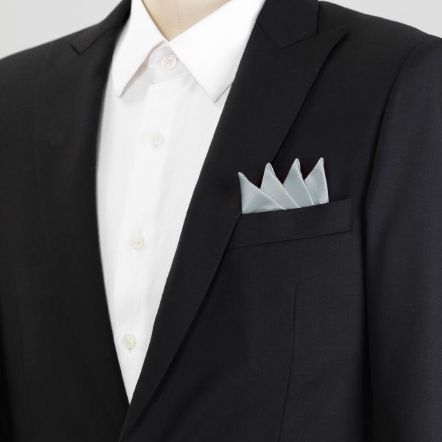 Allegra K ポケットチーフ ハンカチ 折りたたみ 無地 パーティー 結婚式 メンズ トライアングル シルバー Free Sizeの通販はau Pay マーケット スリーレックス