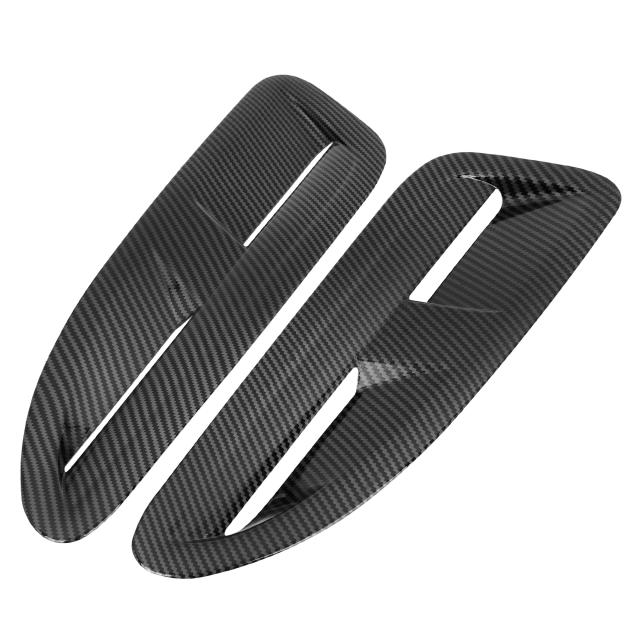 X　AUTOHAUX　ボンネットフロント　フードスクープベント　カーボンファイバースタイル　ABSプラスチック素材　グロスブラック　Jaguar用　XKR用　ペア入りの通販は