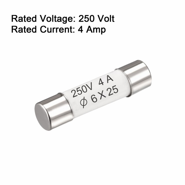 uxcell セラミックカートリッジヒューズ 4A 250V 6x25mm セラミックヒューズの高速ブロー交換 アンプ省エネランプバラスト用  10個の通販はau PAY マーケット ソウテン au PAY マーケット－通販サイト