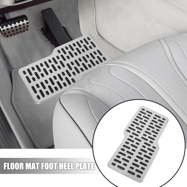 X Autohaux フロアマットフットヒールプレート Pvc製 ブラックシルバートーン 滑り止め 車のトラックのフロアレストペダルパッド の通販はau Pay マーケット スリーレックス