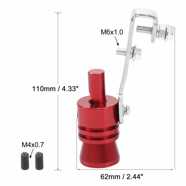 X AUTOHAUX ターボホイッスルマフラー レンチ ネジ アルミニウム合金製 レッド 排気マフラーパイプホイッスル Lサイズターボホイの通販はau  PAY マーケット - ソウテンコ | au PAY マーケット－通販サイト