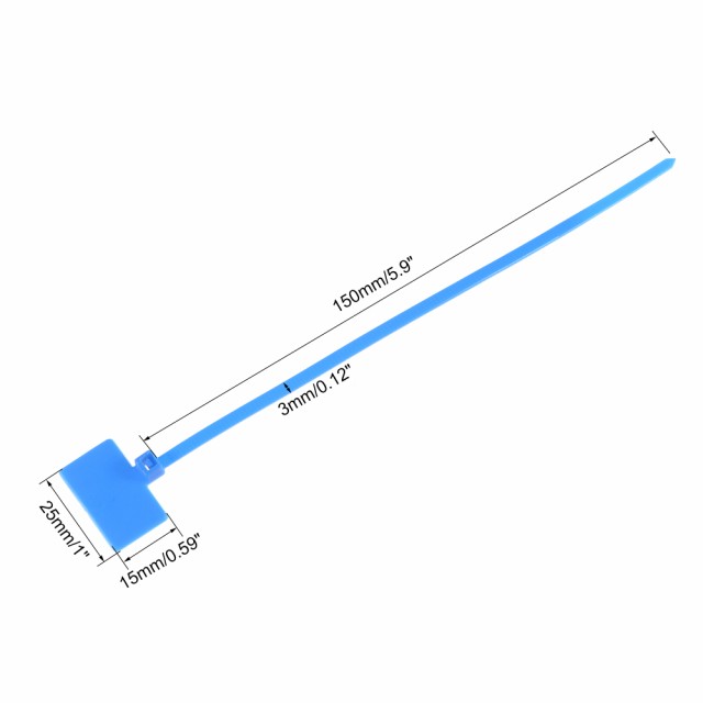 uxcell ナイロンケーブルタイ タグ ラベル マーカー セルフロック