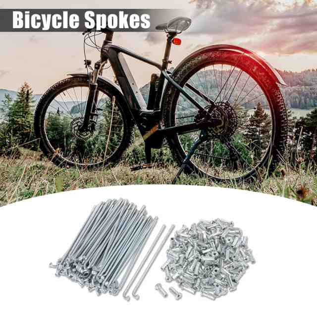 X AUTOHAUX バイク自転車スポーク Jベンド 14G ニップルスチール付き シルバートーン 81 mm×2 mm 95個の通販はau PAY  マーケット 株式会社グランサルト