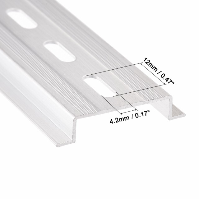 uxcell DINレールスロット アルミニウム 取り付けガイド シルバートーン 長さ300mm 幅35mm 高さ7.5mm 2個の通販はau PAY  マーケット - スリーレックス