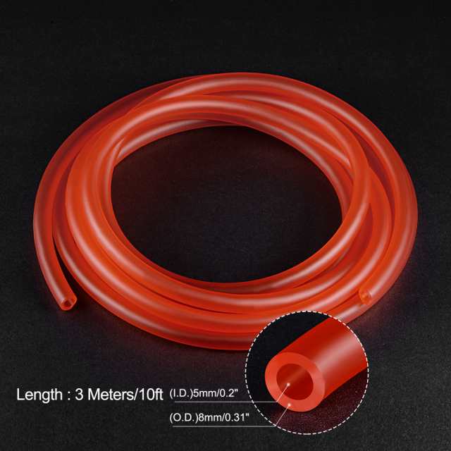 uxcell PVCガソリン燃料ラインホース チェーンソー 芝刈り機 ストリングトリマー ブロワー 小型エンジン用 レッド mmx8 mm  の通販はau PAY マーケット 株式会社グランサルト