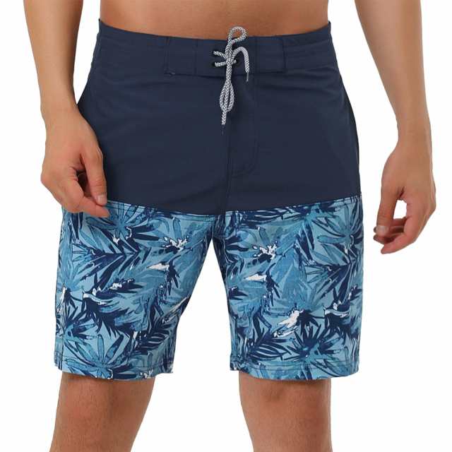 Lars Amadeus メンズ 水着 サーフパンツ 海パン 海水パンツ ビーチパンツ カラーブロック ショーツ ネイビーリーフ 30の通販はau  PAY マーケット 株式会社グランサルト