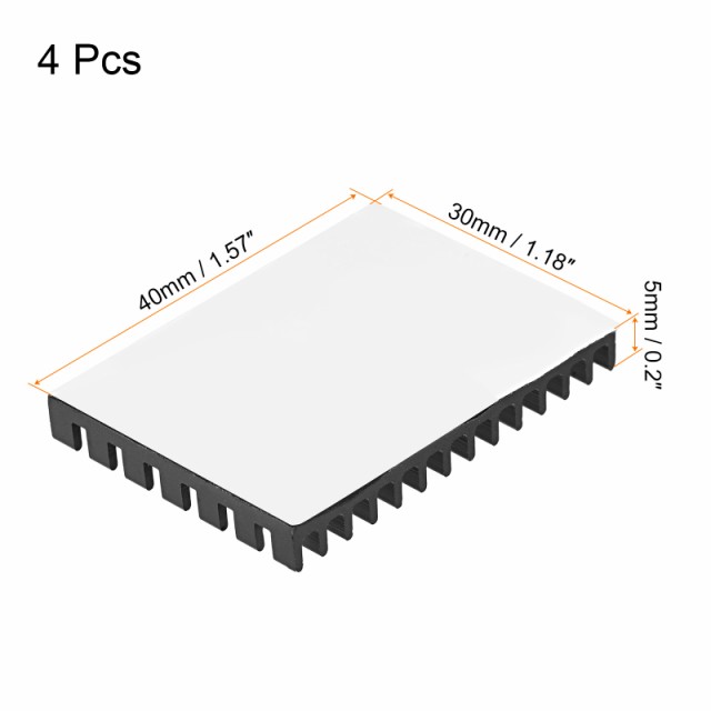 uxcell 電子ラジエーターモジュール クーラーアルミニウムヒートシンク