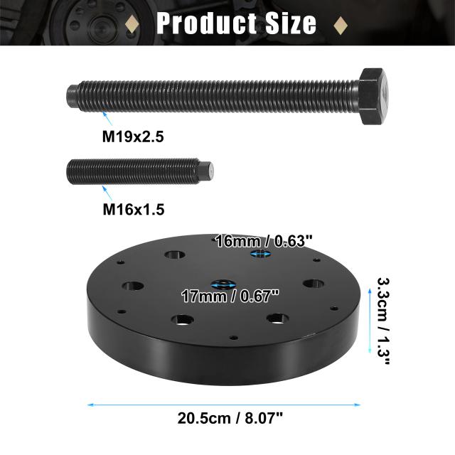 X AUTOHAUX インストーラーリムーバーツール クランクシャフトリアメインシールウェアスリーブ 交換 Cumminsに対応 ISX QSX ISX15 ISX12 Dieselエンジンに対応 3162994 3164780の通販は