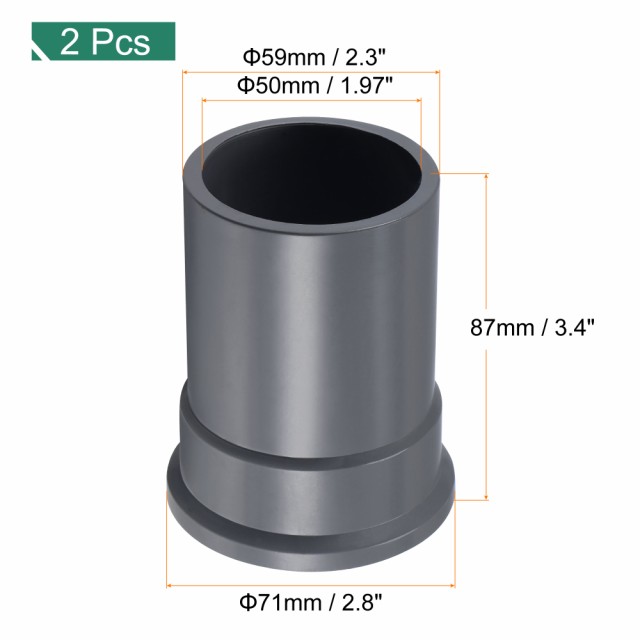 uxcell PVC水道管コネクタ G1-1/2メススレッド 50 mm内径 DN40