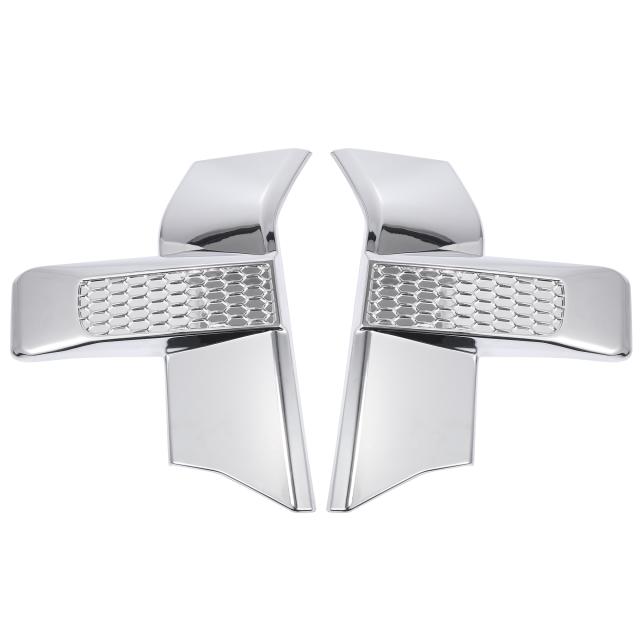 X　AUTOHAUX　フロントバンパーヘッドライトグリルカバートリム　デコレーションカーエクステリアアクセサリー　Fordに対応　F150に対応　2015-2018に対応　シルバートーン　2個の通販は 5,953円