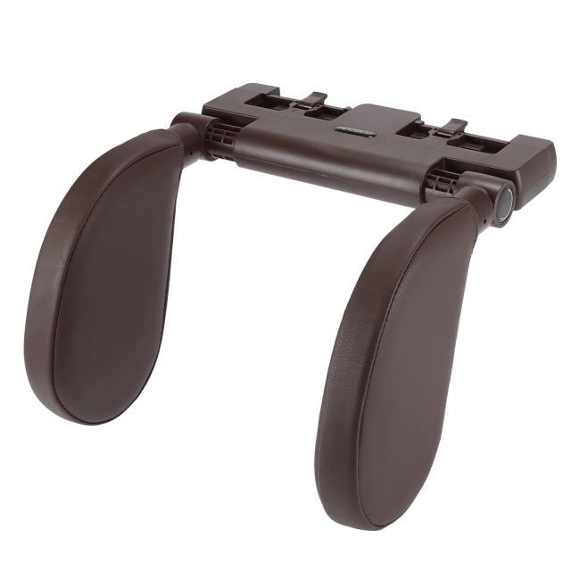 X　AUTOHAUX　ユニバーサル　360度調整可能　カーシートヘッドレスト枕　取り外し可能なヘッドネックサポートピロー　長い旅行で乗客の睡眠改善用　コーヒーカラーの通販は 5,468円