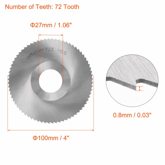 特価キャンペーン uxcell チップソー 60mm x 3.0mm 16mm 72T HSS 鋼刃