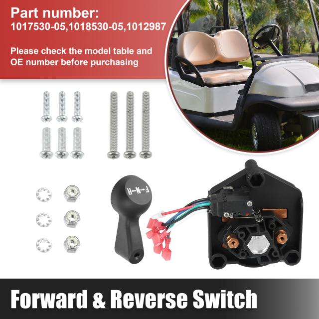 uxcell ゴルフカート前方逆スイッチアセンブリ シフターハンドル付き Club Carに対応 48 Voltに対応 1996-Upに対応 スイッチ 交換用 101753005 101853005 1012987 1013198の通販は 7,557円