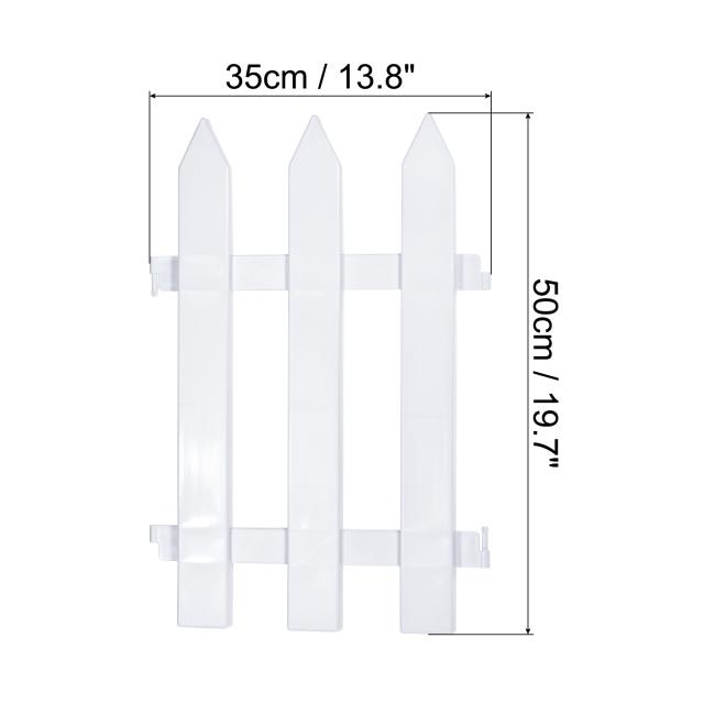 uxcell ガーデンピケットフェンス プラスチック チップフェンシング パスボーダーエッジング パティオ ランドスケープ パスウェイ 植物 花用 35 cm x 50 cm ホワイト 6個の通販はその他ガーデニング