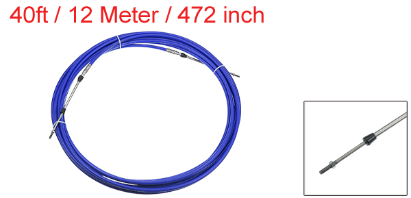 Motoforti マリンスロットルシフトリモコンボックスケーブル タイプ3300/33C Yam ahaに対応 船外機モーターステアリングシステム用 ブルー 長さ12 M 1個の通販は